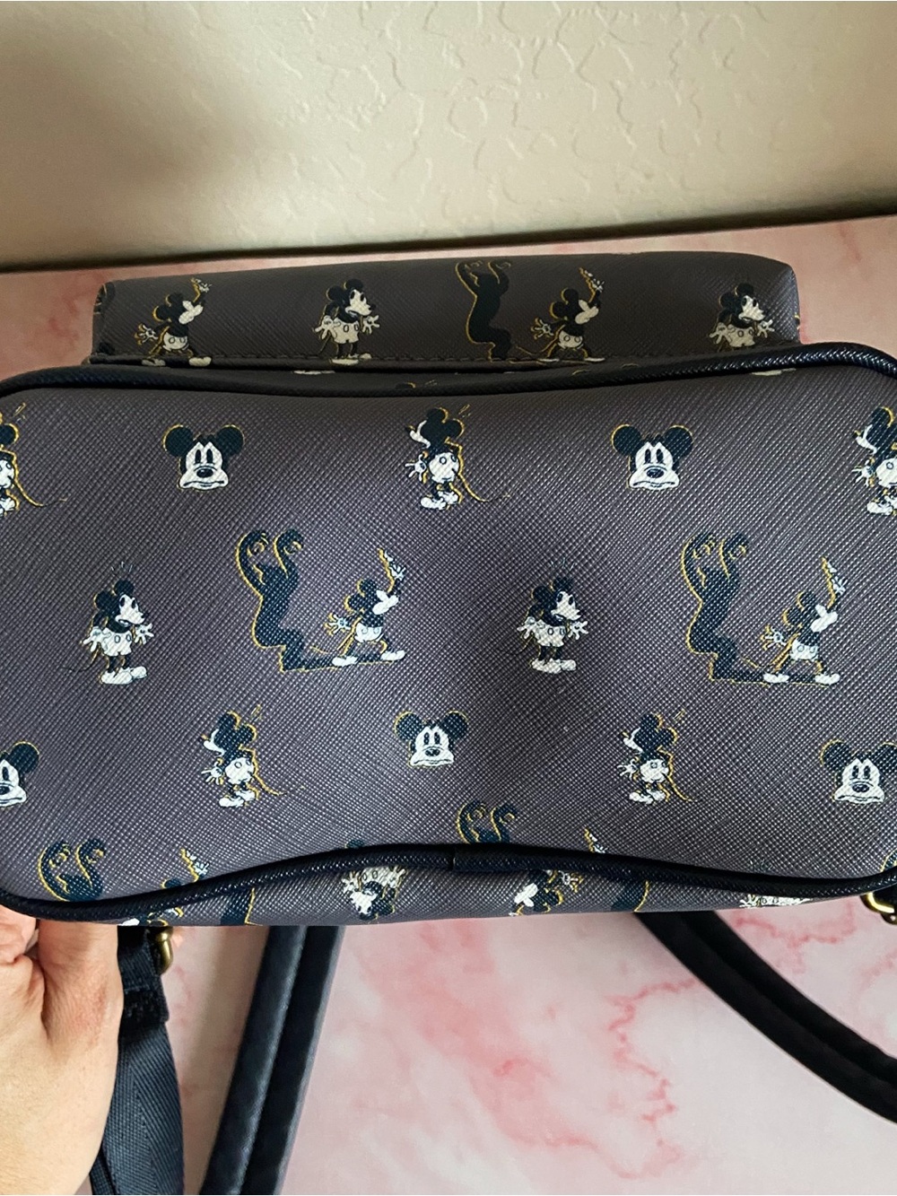 Loungefly Disney spooky Mickey Pattern Mini Backpack - Picture 5 of 7